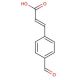 4-Formylcinnamic acid, predominantly trans (CAS 23359-08-2) - chemical structure image