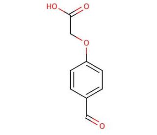 4-Formylphenoxyacetic acid (CAS 22042-71-3) - chemical structure image