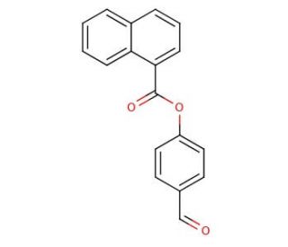 4-Formylphenyl 1-naphthoate - chemical structure image