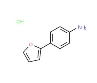 4-Fur-2-ylaniline hydrochloride (CAS 59147-02-3) - chemical structure image