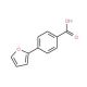 4-Fur-2-ylbenzoic acid (CAS 35461-98-4) - chemical structure image