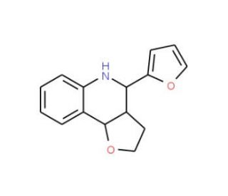 4-Furan-2-yl-2,3,3a,4,5,9b-hexahydro-furo[3,2-c]-quinoline - chemical structure image