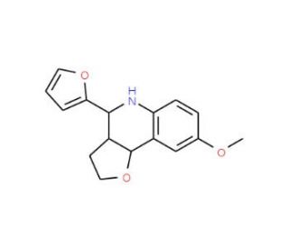4-Furan-2-yl-8-methoxy-2,3,3a,4,5,9b-hexahydro-furo[3,2-c]quinoline - chemical structure image