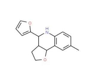 4-Furan-2-yl-8-methyl-2,3,3a,4,5,9b-hexahydro-furo[3,2-c]quinoline - chemical structure image