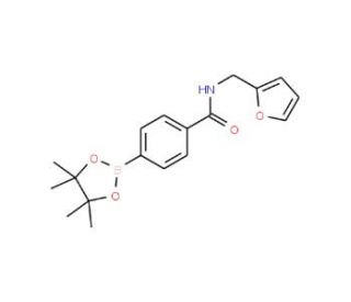 4-(Furfurylaminocarbonyl)phenylboronic acid pinacol ester (CAS 1073353-59-9) - chemical structure image