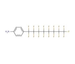4-(Heptadecafluorooctyl)aniline (CAS 83766-52-3) - chemical structure image