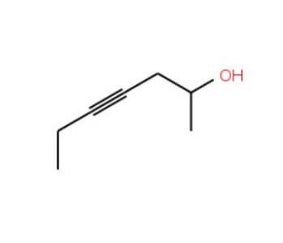 4-Heptyn-2-ol (CAS 19781-81-8) - chemical structure image