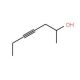 4-Heptyn-2-ol (CAS 19781-81-8) - chemical structure image