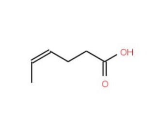 4-Hexenoic acid, cis + trans (CAS 35194-36-6) - chemical structure image