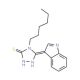 4-Hexyl-5-(1H-indol-3-yl)-4H-[1,2,4]triazole-3-thiol - chemical structure image