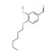 4-Hexyloxy-3-methoxy-benzaldehyde (CAS 61096-84-2) - chemical structure image