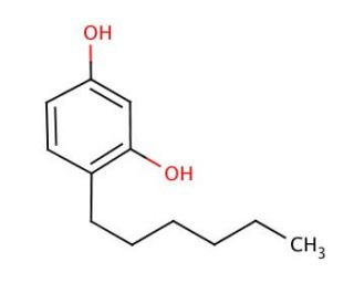 4-Hexylresorcinol (CAS 136-77-6) - chemical structure image