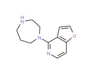 4-Homopiperazin-1-ylfuro[3,2-c]pyridine (CAS 845885-87-2) - chemical structure image