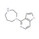 4-Homopiperazin-1-ylfuro[3,2-c]pyridine (CAS 845885-87-2) - chemical structure image