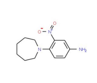 4-(Homopiperidin-1-yl)-3-nitroaniline - chemical structure image