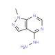 4-hydrazino-1-methyl-1H-pyrazolo[3,4-d]pyrimidine - chemical structure image