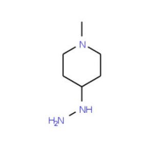 4-Hydrazino-1-methylpiperidine (CAS 51304-64-4) - chemical structure image