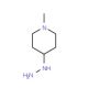 4-Hydrazino-1-methylpiperidine (CAS 51304-64-4) - chemical structure image