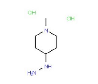 4-Hydrazino-1-methylpiperidine dihydrochloride - chemical structure image
