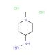 4-Hydrazino-1-methylpiperidine dihydrochloride - chemical structure image