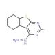 4-hydrazino-2-methyl-5,6,7,8-tetrahydro[1]benzothieno[2,3-d]pyrimidine (CAS 77995-54-1) - chemical structure image