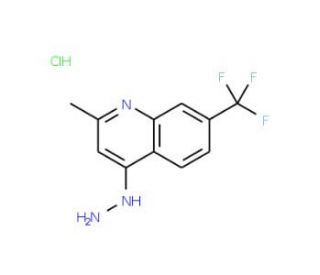 4-Hydrazino-2-methyl-7-trifluoromethylquinoline hydrochloride (CAS 1171752-89-8) - chemical structure image