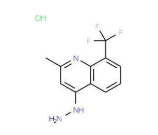 4-Hydrazino-2-methyl-8-trifluoromethylquinoline hydrochloride (CAS 1172396-90-5) - chemical structure image