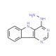 4-Hydrazino-5H-pyrimido[5,4-b]indole - chemical structure image