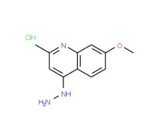 4-Hydrazino-7-methoxy-2-methylquinoline hydrochloride (CAS 1170641-10-7) - chemical structure image