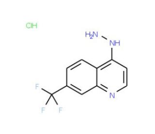 4-Hydrazino 7-trifluoromethyl-quinoline hydrochloride (CAS 88164-54-9) - chemical structure image