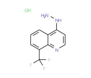 4-Hydrazino 8-trifluoromethyl-quinoline hydrochloride (CAS 1171001-63-0) - chemical structure image