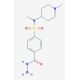 4-(hydrazinocarbonyl)-N-methyl-N-(1-methylpiperidin-4-yl)benzenesulfonamide - chemical structure image