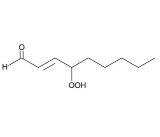 4-Hydroperoxy-2-nonenal (CAS 7439-43-2) - chemical structure image