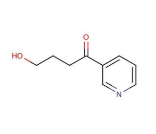 4-Hydroxy-1-(3-pyridyl)-1-butanone (CAS 59578-62-0) - chemical structure image