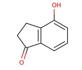 4-Hydroxy-1-indanone (CAS 40731-98-4) - chemical structure image