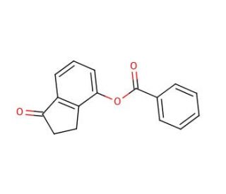 4-Hydroxy-1-indanone benzoate (CAS 59725-61-0) - chemical structure image