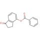 4-Hydroxy-1-indanone benzoate (CAS 59725-61-0) - chemical structure image