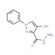4-hydroxy-1-phenyl-1H-pyrazole-3-carbohydrazide - chemical structure image