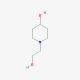4-Hydroxy-1-piperidineethanol (CAS 224431-84-9) - chemical structure image