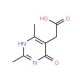 (4-Hydroxy-2,6-dimethyl-pyrimidin-5-yl)-acetic acid (CAS 5536-40-3) - chemical structure image
