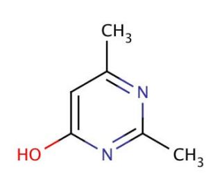 4-Hydroxy-2,6-dimethylpyrimidine (CAS 6622-92-0) - chemical structure image