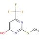 4-Hydroxy-2-(methylthio)-6-(trifluoromethyl)pyrimidine (CAS 16097-62-4) - chemical structure image