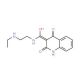 4-Hydroxy-2-oxo-1,2-dihydro-quinoline-3-carboxylicacid (2-ethylamino-ethyl)-amide - chemical structure image