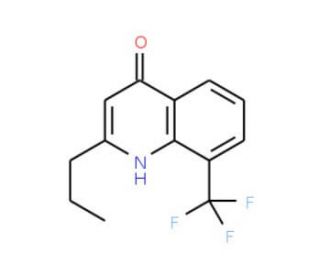 4-Hydroxy-2-propyl-8-trifluoromethylquinoline (CAS 948291-55-2) - chemical structure image