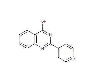 4-Hydroxy-2-pyridin-4-ylquinazoline (CAS 6484-23-7) - chemical structure image