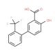 4-Hydroxy-2′-trifluoromethyl-[1,1′-biphenyl]-3-carboxylic acid - chemical structure image