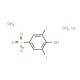 4-Hydroxy-3,5-diiodobenzenesufonic Acid Dihydrate, Sodium Salt (CAS 6160-10-7) - chemical structure image