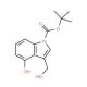 4-Hydroxy-3-(hydroxymethyl)indole, N-BOC protected (CAS 914349-12-5) - chemical structure image