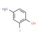 4-Hydroxy-3-iodoaniline (CAS 89640-51-7) - chemical structure image
