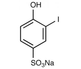 4-Hydroxy-3-iodobenzenesufonic Acid, Sodium Salt (CAS 121208-93-3) - chemical structure image